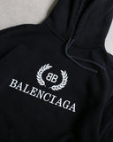 Balenciaga Crest Logo Hoodie - The Archive AU