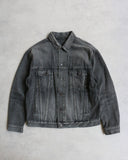 Balenciaga Sun Dyed Logo Denim Jacket - The Archive AU