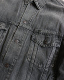 Balenciaga Sun Dyed Logo Denim Jacket - The Archive AU