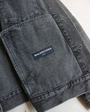 Balenciaga Sun Dyed Logo Denim Jacket - The Archive AU
