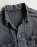 Balenciaga Sun Dyed Logo Denim Jacket - The Archive AU