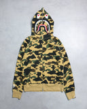 BAPE 1st Camo Zip Up Shark Hoodie - The Archive AU