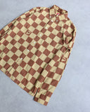 BAPE 2002 Damiere Pattern Button Up L/S Shirt - The Archive AU