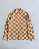 BAPE 2002 Damiere Pattern Button Up L/S Shirt - The Archive AU