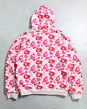 BAPE 2005 Baby Milo Reversible Pink Camo Zip Up Hoodie - The Archive AU