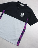 BAPE 2010 Panelled Ape Head S/S Polo Shirt - The Archive AU