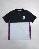 BAPE 2010 Panelled Ape Head S/S Polo Shirt - The Archive AU