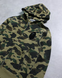 BAPE Ape Head Camo Zip Up Hoodie - The Archive AU