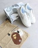 BAPE Bapesta JJJound White Sneakers - The Archive AU