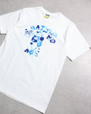 BAPE Blue Camo Baby Milo Collegiate Tee - The Archive AU