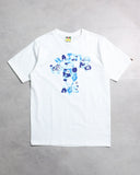 BAPE Blue Camo Baby Milo Collegiate Tee - The Archive AU