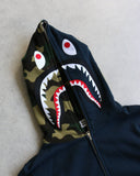 BAPE Camo Shark Zip Up Hoodie - The Archive AU
