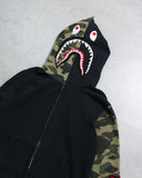 BAPE Camo WGM Shark Zip Up Hoodie - The Archive AU