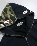 BAPE Camo WGM Shark Zip Up Hoodie - The Archive AU