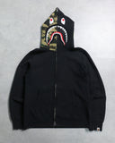 BAPE Camo WGM Shark Zip Up Hoodie - The Archive AU