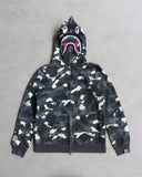 BAPE Glow In The Dark Shark Zip Up Hoodie - The Archive AU