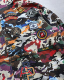 BAPE Patch Camo Shark Zip Up Hoodie - The Archive AU