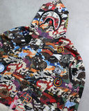 BAPE Patch Camo Shark Zip Up Hoodie - The Archive AU