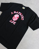 BAPE Pink Camo Collegiate Tee - The Archive AU