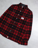 BAPE Plaid Four Pockets Flannel Shirt - The Archive AU