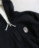 BAPE Sherpa Lined Zip Up Hoodie - The Archive AU
