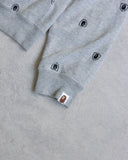 BAPE Shield Monogram Logo Zip Up Hoodie - The Archive AU