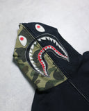 BAPE Stitched Camo WGM Shark Zip Up Hoodie - The Archive AU