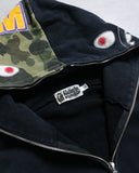 BAPE Stitched Camo WGM Shark Zip Up Hoodie - The Archive AU