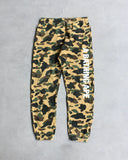 Bape Yellow 1st Camo Sweatpants - The Archive AU