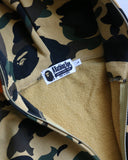 BAPE Yellow Camo Tiger Zip Up Hoodie - The Archive AU