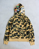 BAPE Yellow Camo Tiger Zip Up Hoodie - The Archive AU
