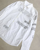 Burberry Printed Logo Button Up Shirt - The Archive AU