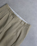 Burberry Vintage Pleated Khaki Dress Pants - The Archive AU