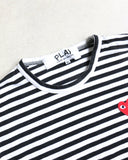 CDG Play Striped L/S Tee - The Archive AU