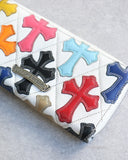 Chrome Hearts 1/1 Multicolor Cross Patch Long Wallet - The Archive AU
