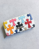 Chrome Hearts 1/1 Multicolor Cross Patch Long Wallet - The Archive AU