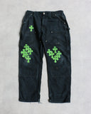 Chrome Hearts 1/1 Vintage Carhartt Double Knee Cross Patch Carpenter Pants - The Archive AU