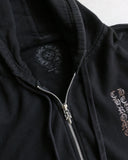 Chrome Hearts 1988 Glitter Brown Script Zip Up Hoodie - The Archive AU