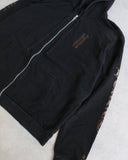 Chrome Hearts 1988 Glitter Brown Script Zip Up Hoodie - The Archive AU