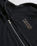 Chrome Hearts 1988 Glitter Brown Script Zip Up Hoodie - The Archive AU