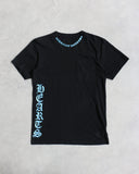 Chrome Hearts Blue Neck Logo Script Tee - The Archive AU