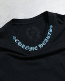 Chrome Hearts Blue Neck Logo Tee - The Archive AU