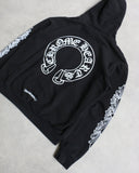 Chrome Hearts Floral Horseshoe Hoodie - The Archive AU