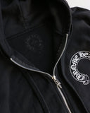 Chrome Hearts Multi Logo Horseshoe Zip Up Thermal Hoodie - The Archive AU