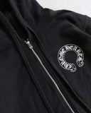 Chrome Hearts Multi Logo Horseshoe Zip Up Thermal Hoodie - The Archive AU