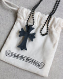 Chrome Hearts Silicone Cross Necklace Black - The Archive AU