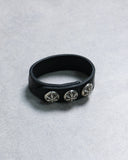 Chrome Hearts Star Leather Snap Bracelet - The Archive AU