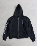 Chrome Hearts Thermal Lined Script Zip Up Hoodie - The Archive AU