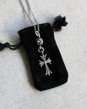 Chrome Hearts Tiny Ball Cross .925 Silver Pendant - The Archive AU