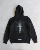 Chrome Hearts Tonal Dagger Zip Up Thermal Hoodie - The Archive AU